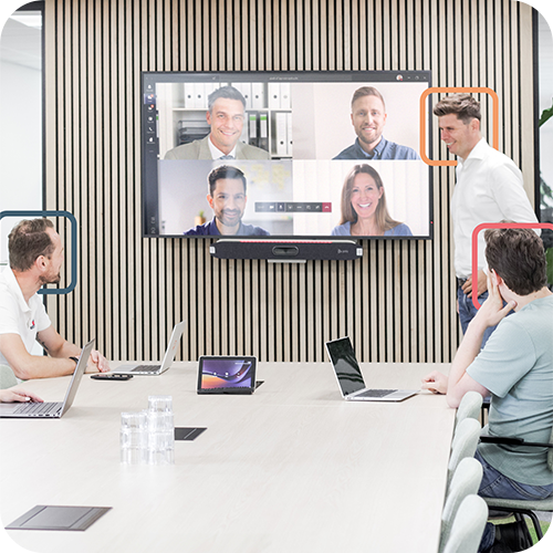 Interactief vergaderen met Microsoft Teams Rooms